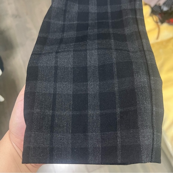 LE CHATEAU Black Plaid Pants Formal Pants Size US 2 High Waist Business Casual - Picture 8 of 8